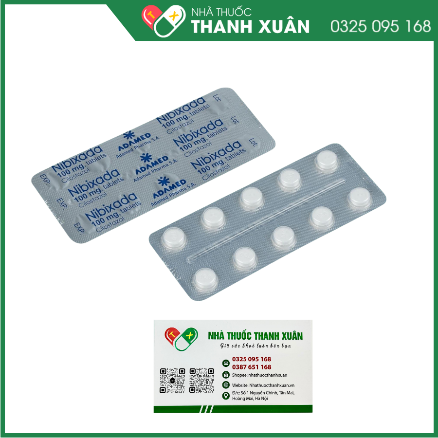 Nibixada 100mg cải thiện vận động ở bệnh nhân bị đau cách hồi ở chân